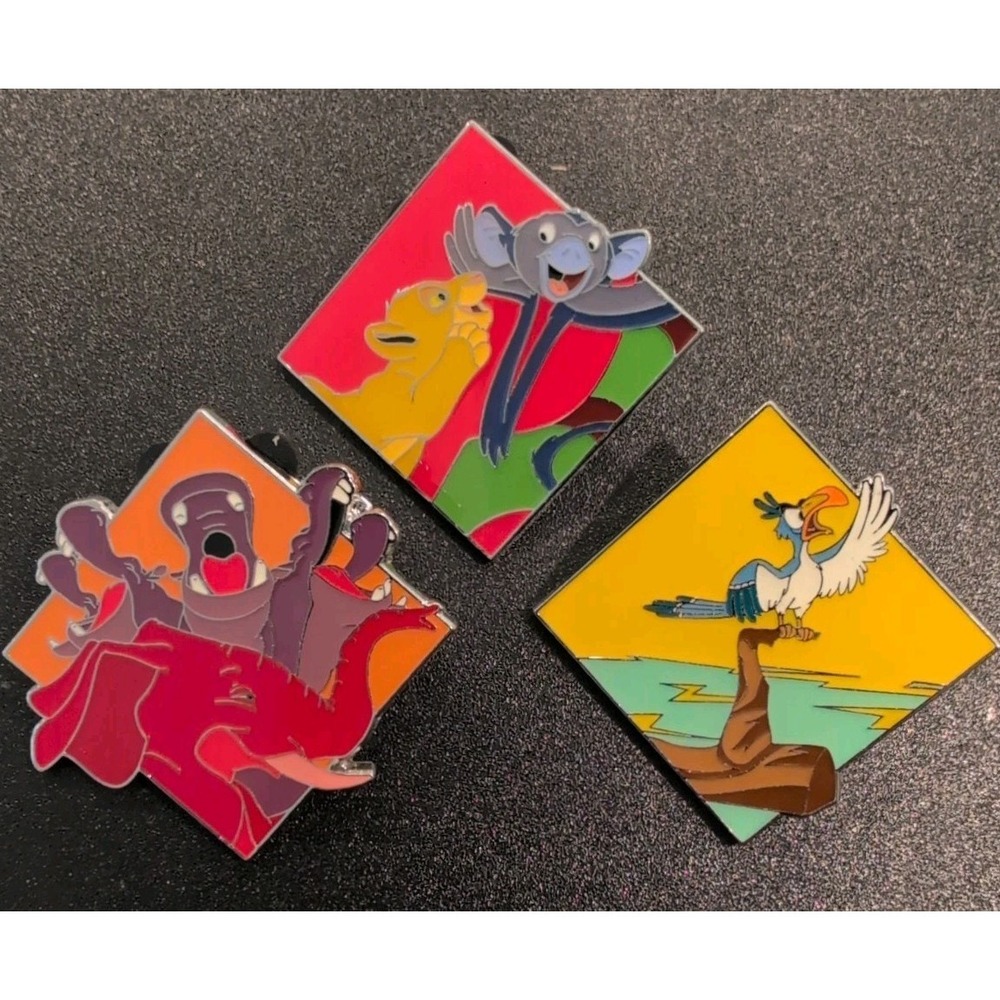 Disney Pin - 3 Lion King Mystery Box -  I Can't Wait To Be King Simba Zazu